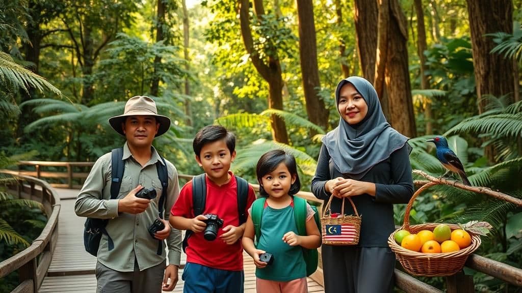 Aktiviti luar sihat untuk keluarga di Malaysia