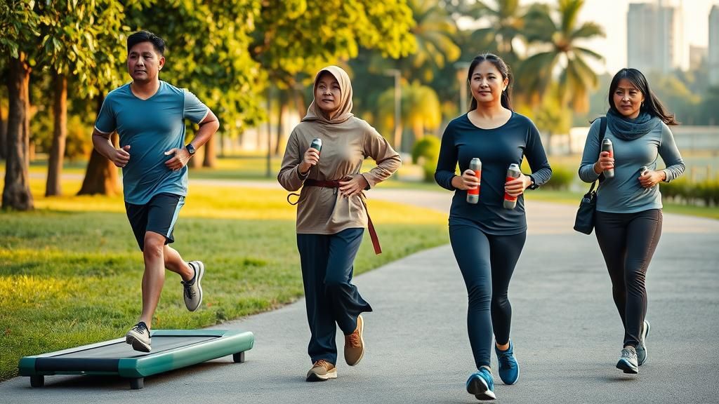 Senaman ringan untuk meningkatkan kekuatan otot di Kuala Lumpur